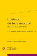 Contrats du livre imprim