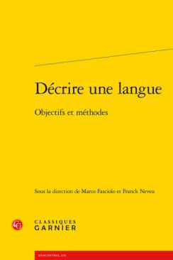 Dcrire une langue
