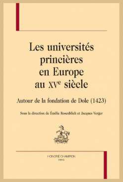 Les universits princires en Europe au XVe sicle