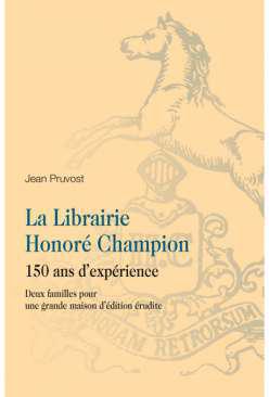 La Librairi Honor� Champion