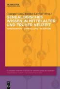 Genealogisches Wissen in Mittelalter und Frher Neuzeit