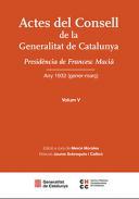 Actes del Consell de la Generalitat de Catalunya, 5