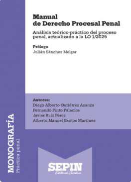 Manual de derecho procesal penal