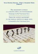 Del manuscrito antiguo a la edicin crtica de textos griegos
