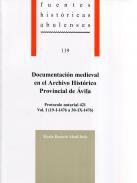 Documentacin medieval en el Archivo Histrico Provincial de vila : protocolo notarial 421, 1
