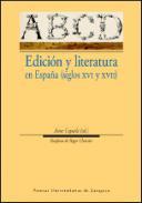 Edicin y literatura en Espaa
