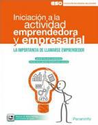 Iniciacin a la actividad emprendedora y empresarial
