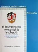 El incumplimiento no esencial de la obligacin