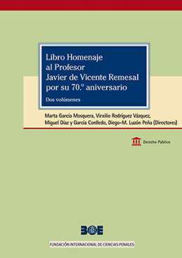 Libro Homenaje al Profesor Javier de Vicente Remesal por su 70 aniversario