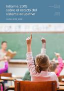Informe 2015 sobre el estado del sistema educativo