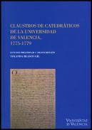 Claustros de catedrticos de la Universidad de Valencia, 1775-1779