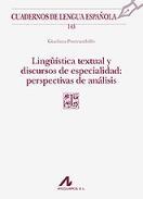 Lingstica textual y discursos de especialidad