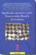 Significado, emocin y valor