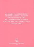 Informe de la Subcomisin de Estudio sobre las Redes Sociales constituida en la Comisin de Interior del Congreso de los Diputados