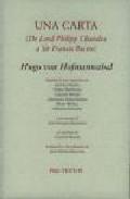 Una carta (de Lord Philipp Chandos a Sir Francis Bacon)