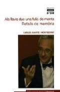 Als llavis duc una fulla de menta