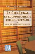 La cita legal en el ordenamiento jurdico espaol