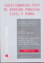 Cuestionarios-test de derecho procesal, civil y penal