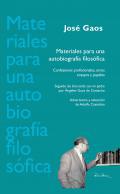 Materiales para una autobiografa filosfica
