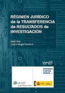 Rgimen jurdico de la transferencia de resultados de investigacin 