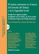El trabajo autnomo en el marco del derecho del trabajo y de la seguridad social