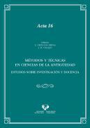 Mtodos y tcnicas en ciencias de la Antigedad