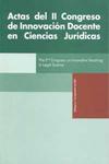 Actas del II Congreso de Innovacin Docente en Ciencias Jurdicas
