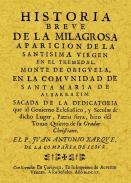 Historia breve de la milagrosa aparicin de la Virgen en El Tremedal, monte de Origuela, en la comunidad de Santa 

Mara de Albarrazn