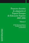 Proyectos docentes de adaptacin al Espacio Europeo de Educacin superior 2005-2006