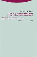 De la institucin a la constitucin