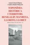 Toponmia histrica i territori
