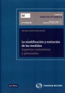 La modificacin y extincin de las medidas