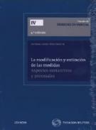 La modificación y extinción de las medidas
