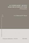 An Undertakers' Archive from the Kynopolite Nome