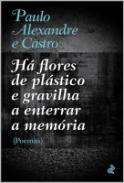 H flores de plstico e gravilha a enterrar a memria